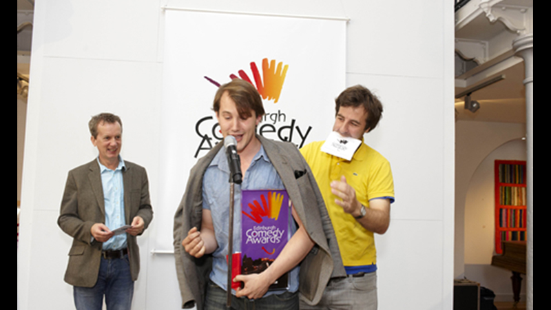 Johnny Sweet accepting his award and David’s jacket