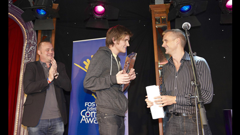 Bo Burnham accepts award