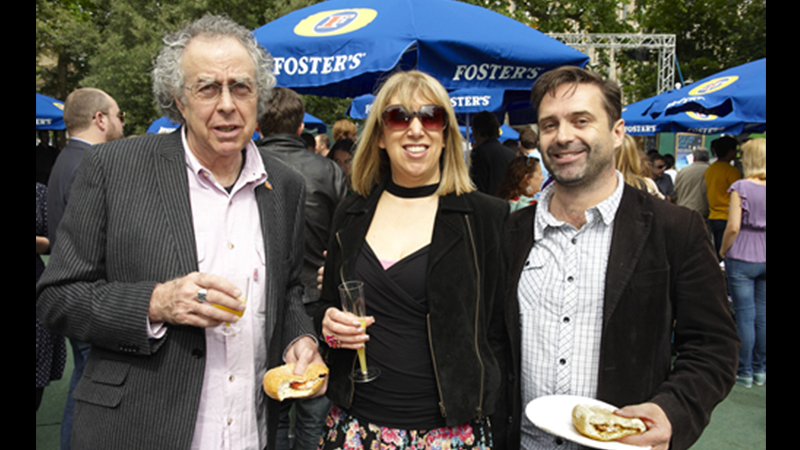 Phil Nichol with Katie and John Plews