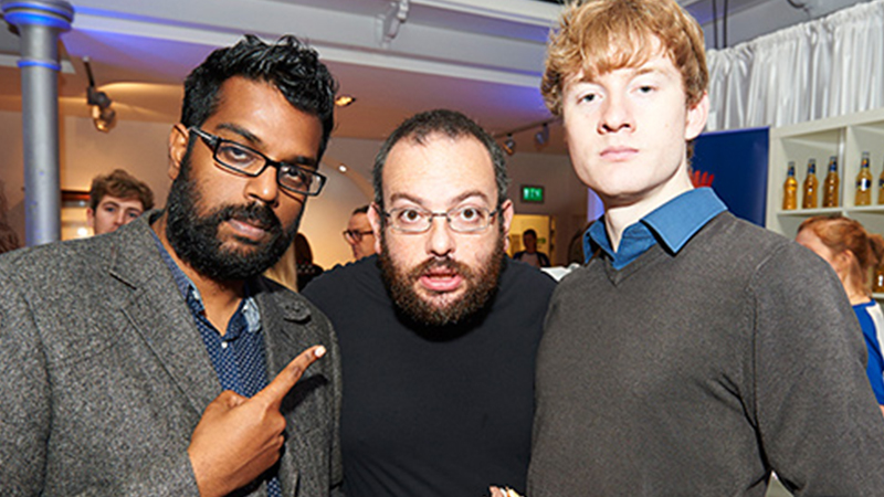 Romesh Ranganathan, David Trent and James Acaster
