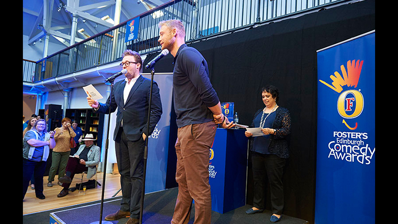 This years hosts - John Kearns and Freddie Flintoff